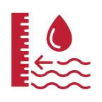 Water level measurement icon